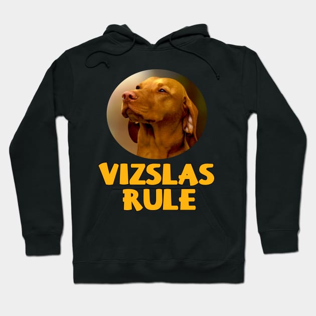 Vizslas Rule! Hoodie by Naves